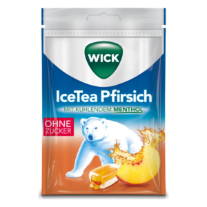 WICK IceTea Pfirsich Hustenbonbons zuckerfrei